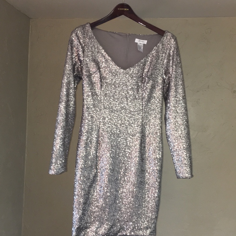 JAY X JAYGODFREY mini dress with allover sequins. - Picture 6 of 7